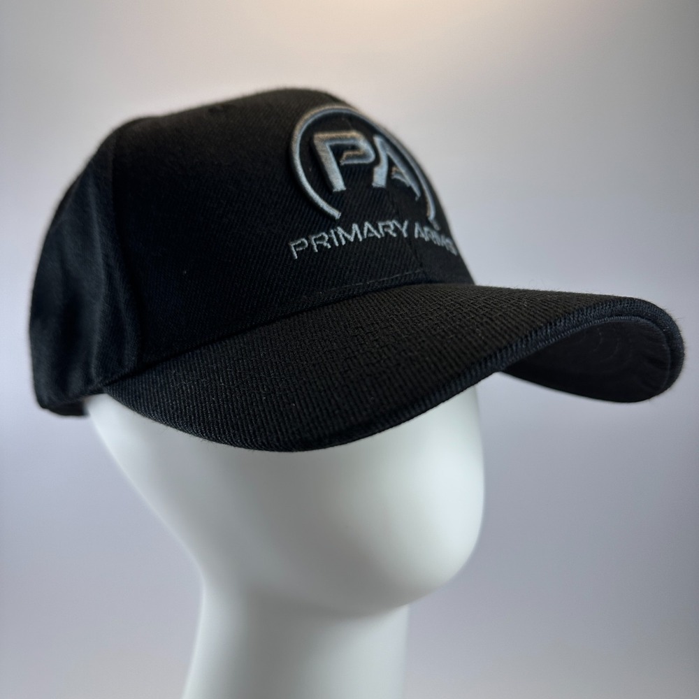 Primary Arms Hat Cap Black Embroidered Logo Snapback Formed 6 Panels Trucker NEW - Picture 2 of 11